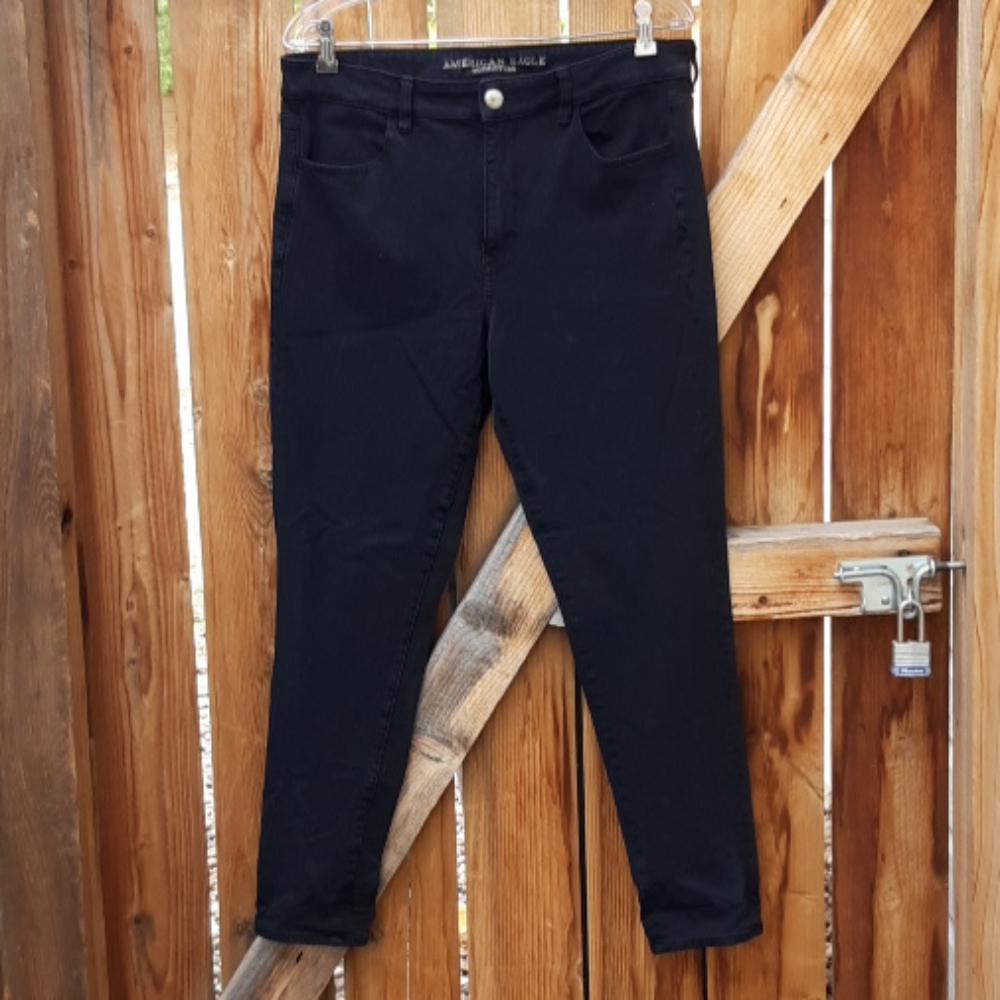 American eagle black hi rise jegging skinny jeans